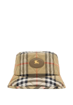 Burberry quilted Horseshoe bucket hat - Neutrals