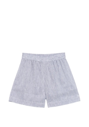 Brunello Cucinelli striped elasticated shorts - White