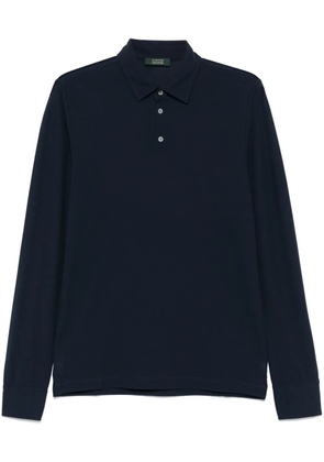 Zanone cotton polo shirt - Blue