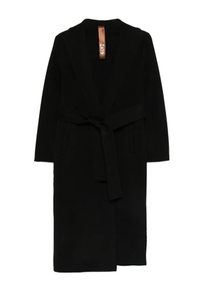Glox belted coat - Black