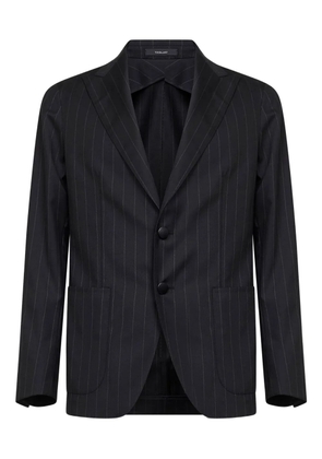 Tagliatore pinstriped peak-lapel blazer - Black
