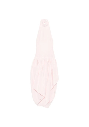 Magda Butrym halterneck draped asymmetric dress - Pink