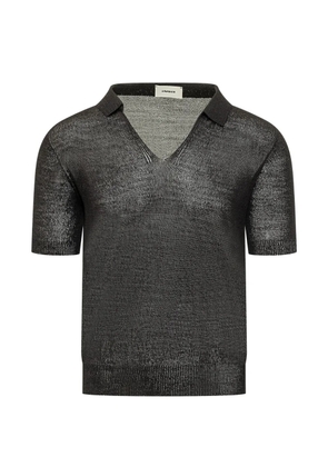 A Paper Kid V-neck T-shirt - Black