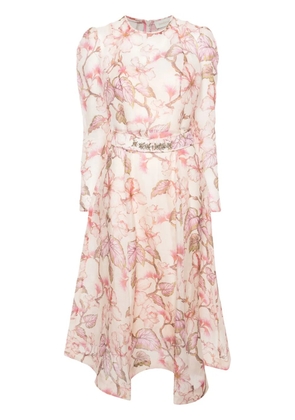 ZIMMERMANN Matchmaker floral-print midi dress - Pink