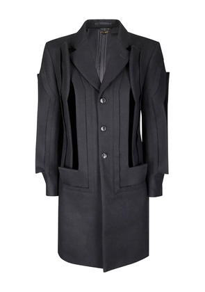 Comme Des Garçons cut-out detail coat - Black