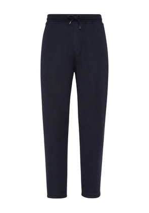 Brunello Cucinelli drawstring-cuffed track pants - Blue