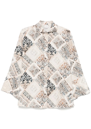 Eleventy linen shirt - Neutrals