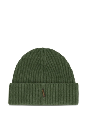 Moorer ribbed beanie - Green