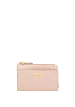 Prada leather keychain wallet - Pink