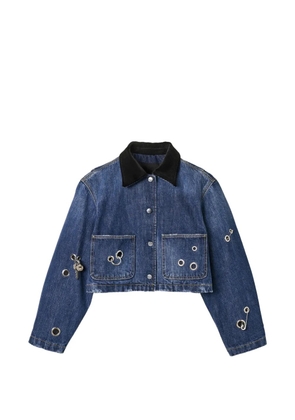 Marc Jacobs grommet-detail jacket - Blue