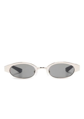 Alexander McQueen Eyewear oval-frame sunglasses - Gold