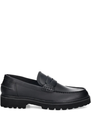 HUGO penny-strap loafers - Black