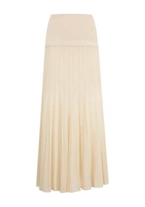 ISABEL MARANT Ezra pleated skirt - Neutrals