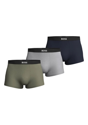 BOSS logo-waistband boxers (pack of three) - Blue