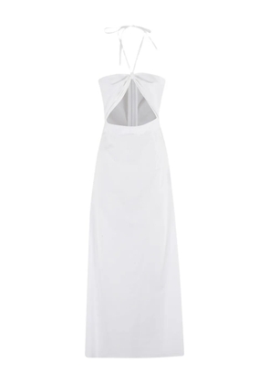 Federica Tosi cut-out halterneck dress - White