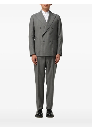 Tagliatore pinstripe double-breasted suit jacket - Grey