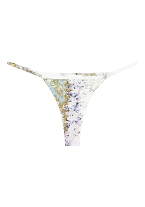 Christopher Esber Absence printed bikini bottoms - White