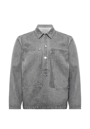 JW Anderson pocket denim polo shirt - Grey