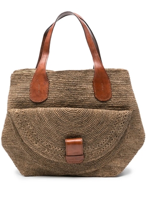 IBELIV Laza II raffia tote bag - Neutrals