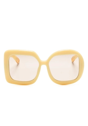 Jacquemus Les Carré Rond sunglasses - Yellow