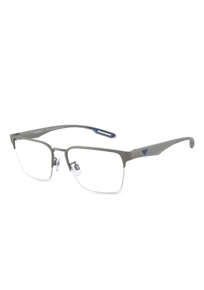 Emporio Armani square-frame glasses - Grey
