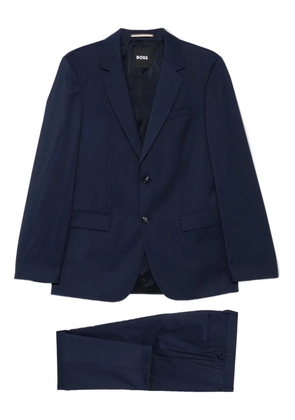 BOSS two-button wool suit - Blue