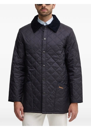 Barbour Liddesdale corduroy-collar quilted padded jacket - Blue