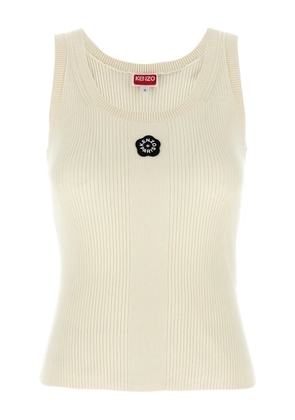 Kenzo flower-patch top - White