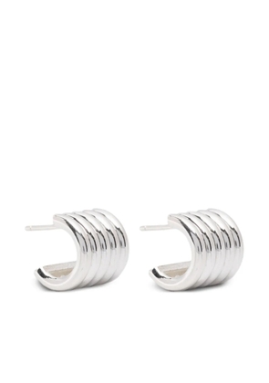 Déhanche small Hollyhock earrings - Silver