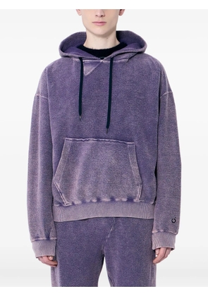 NÒMARYTHM TEXTILE hand-dyed twisted cotton sweatshirt - Purple