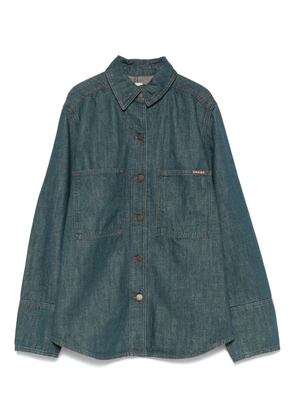 Soeur button-fastening patch-pocket shirt - Blue