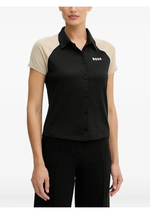 BOSS colour-block short-sleeved shirt - Black