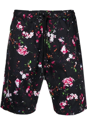 Diesel floral-print shorts - Black