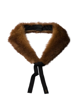 Prada shearling collar - Brown