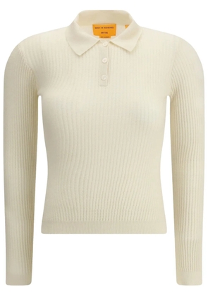 Guest In Residence cashmere polo jumper - White