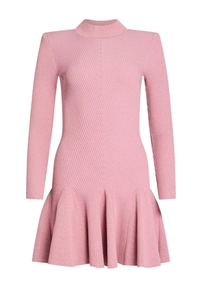 Retrofete Sydonie knitted ruffled-hem mini dress - Pink