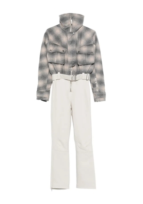 Cordova Telluride checked belted ski suit - Grey