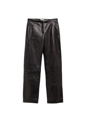 KHAITE panelled leather trousers - Black