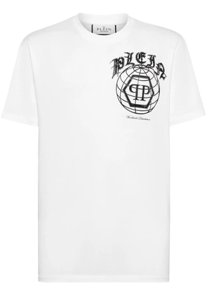 Philipp Plein logo-embellished cotton T-shirt - White
