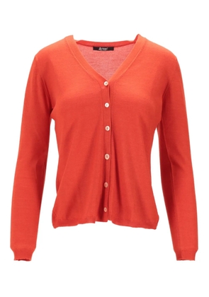 LA ROSE V-neck cardigan - Orange
