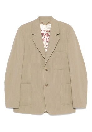 Golden Goose pinstripe single-breasted blazer - Neutrals