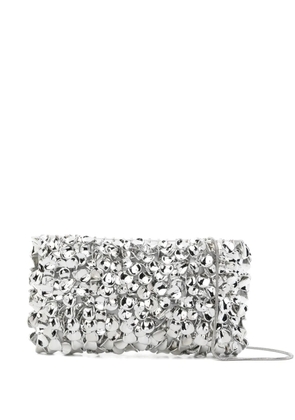 Simkhai Reese beaded chain-strap clutch bag - Silver