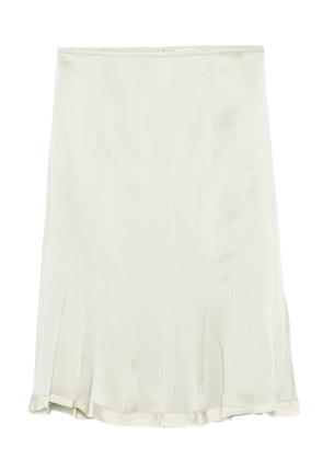 Jil Sander pleated satin skirt - Green