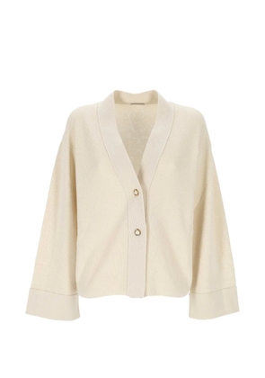 Agnona button front cardigan - Neutrals