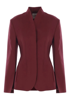 CRIDA long-sleeve V-neck fitted jacket - Red