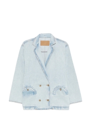 Blazé Milano Nariida double-breasted pocket blazer - Blue