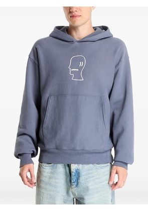 Brain Dead logo hoodie - Blue