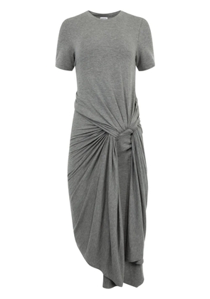 LOEWE draped midi dress - Grey