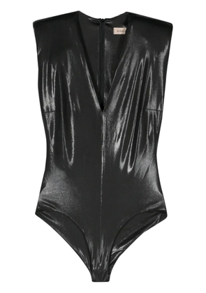 Blanca Vita Betonica laminated bodysuit - Black