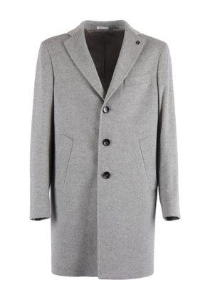 Brera three-button wool coat - Grey
